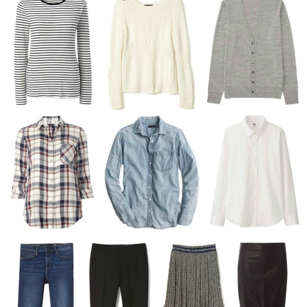 Fall Essentials womens neutrals capsule collection wardrobe mystery box sz Small